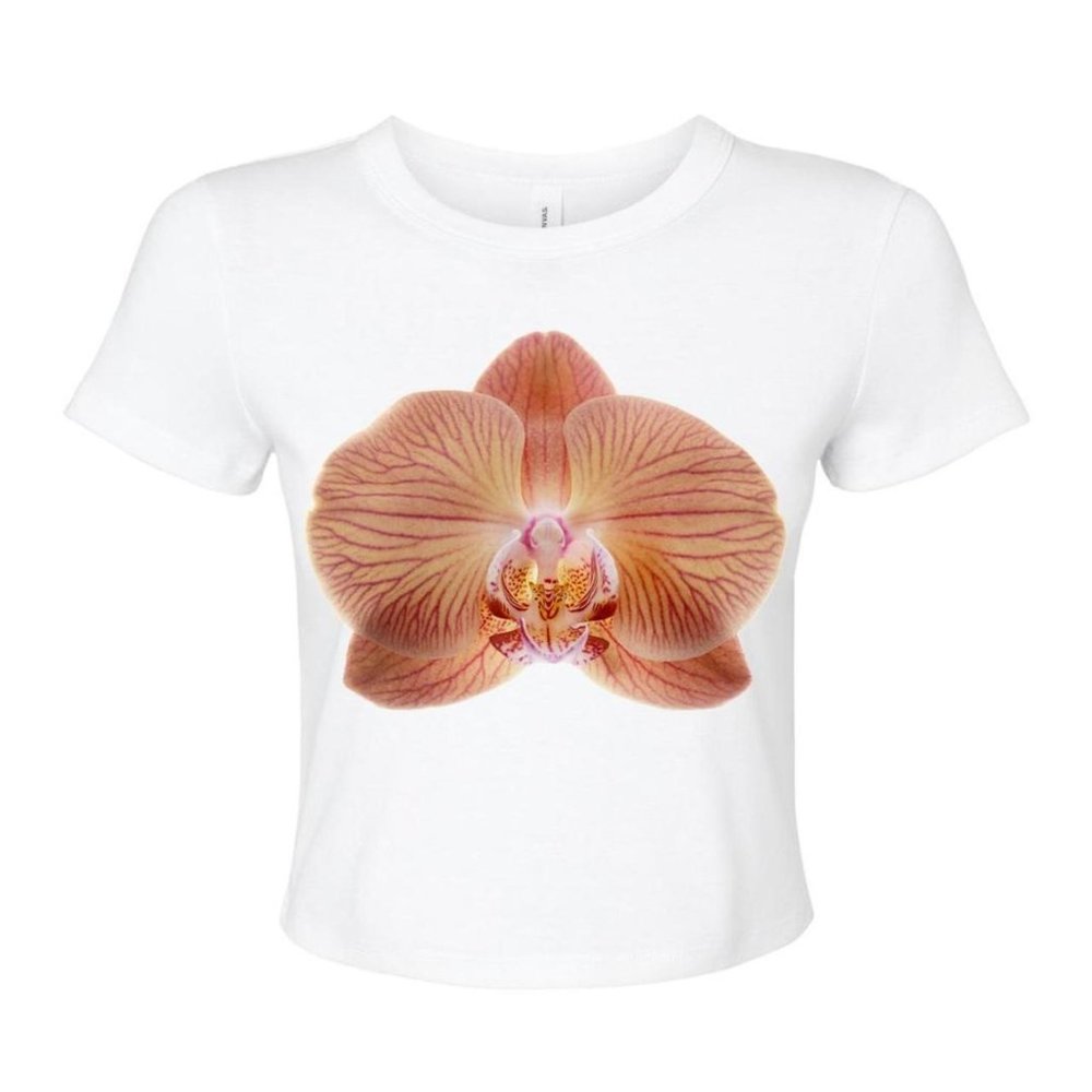 EN FLEURS JUMBO FLOWER BABY TEE — ORCHID